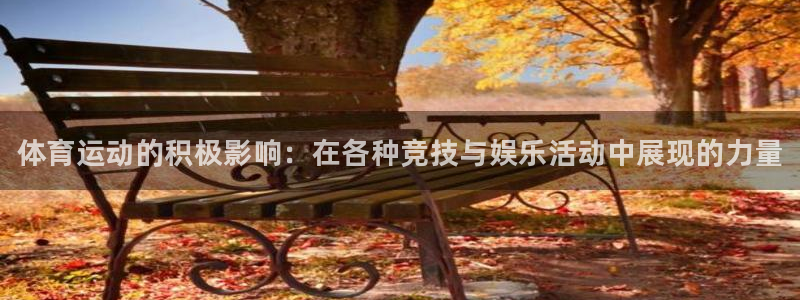 米兰体育官方正版app官网：体育运动的积极影响：在各