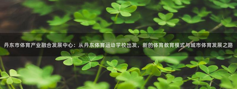 米兰体育官方正版app娱乐网站：丹东市体育产业融合发